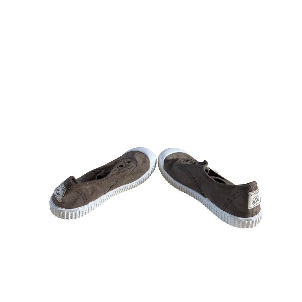 Nw Victoria Kids Taupe Canvas SlipOn Sneakers 06627 Made Spain Size 32 EU/ 1 US - Picture 3 of 7